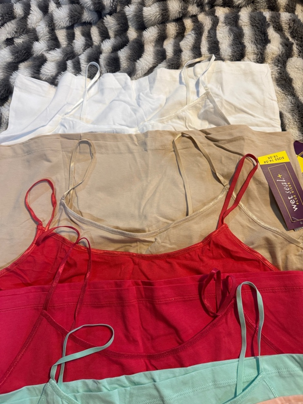 Multi-Color Spaghetti Strap Tank Tops - 7 Pack - Picture 2 of 8